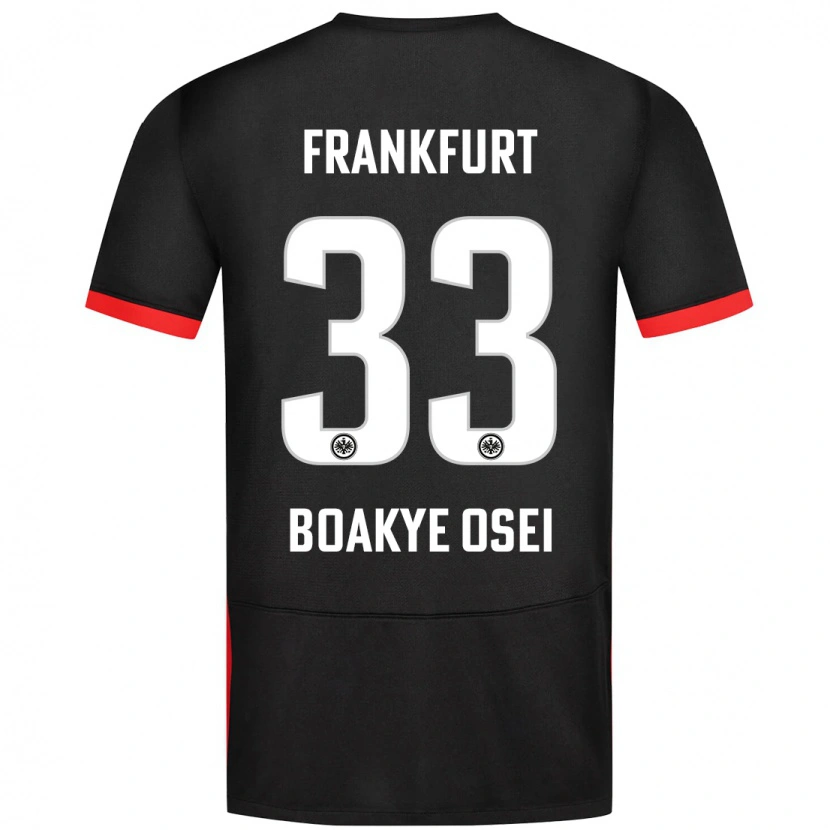 Danxen Hombre Camiseta Derek Boakye-Osei #33 Negro 2ª Equipación 2024/25 La Camisa México