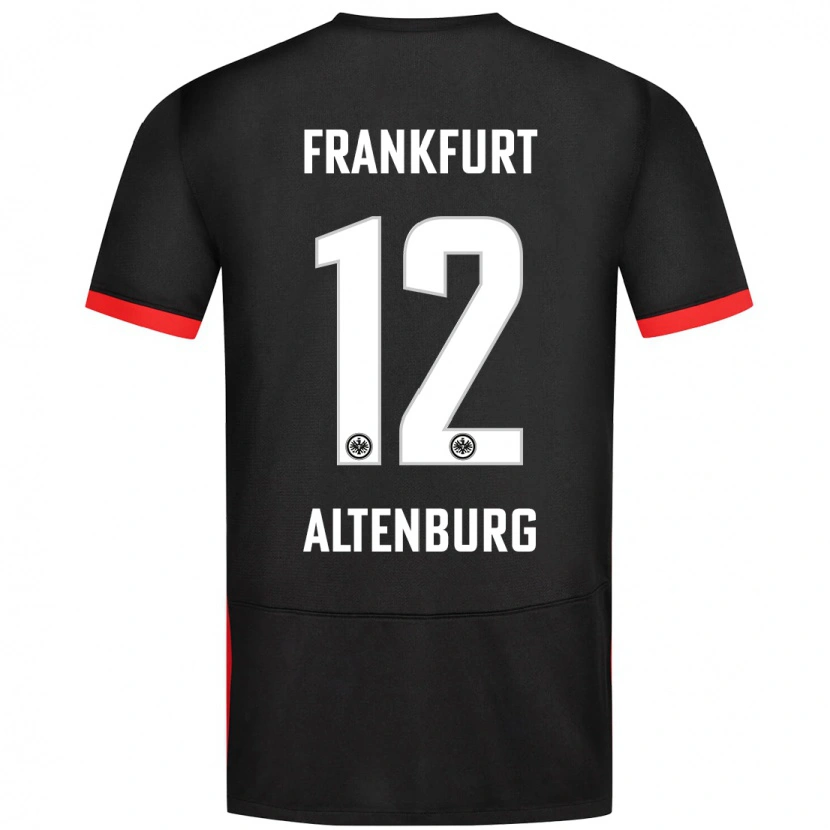 Danxen Hombre Camiseta Lina Altenburg #12 Negro 2ª Equipación 2024/25 La Camisa México