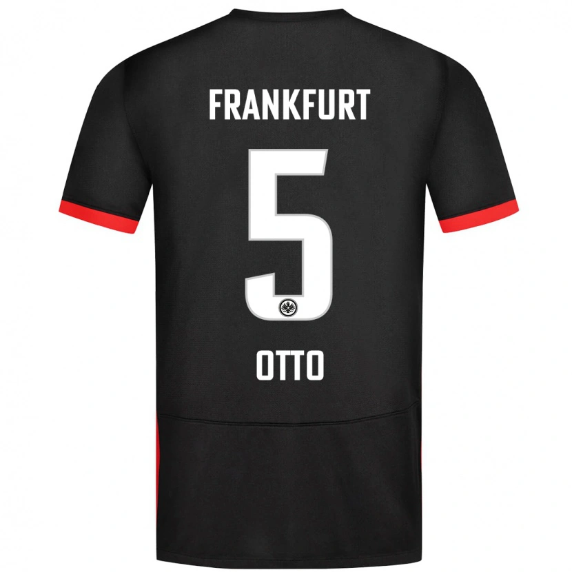Danxen Hombre Camiseta Fynn Otto #5 Negro 2ª Equipación 2024/25 La Camisa México