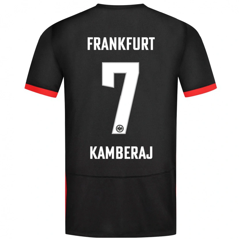 Danxen Hombre Camiseta Donart Kamberaj #7 Negro 2ª Equipación 2024/25 La Camisa México