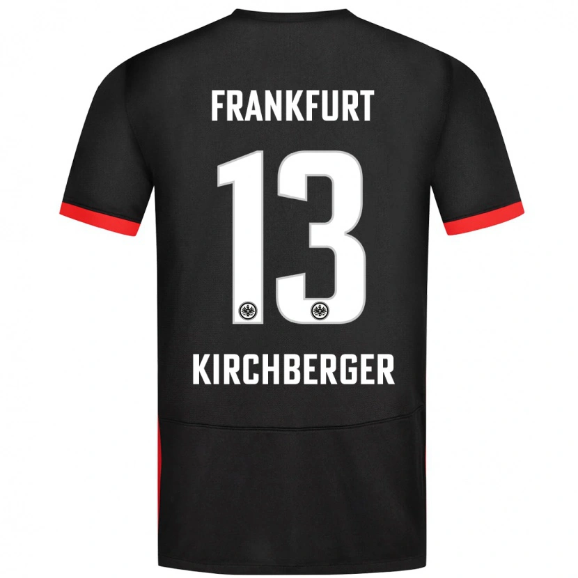 Danxen Hombre Camiseta Virginia Kirchberger #13 Negro 2ª Equipación 2024/25 La Camisa México
