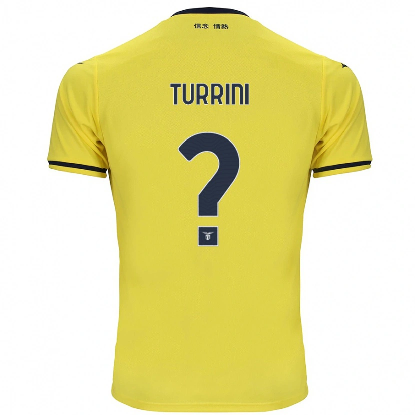 Danxen Hombre Camiseta Giordano Turrini #0 Amarillo 2ª Equipación 2024/25 La Camisa México