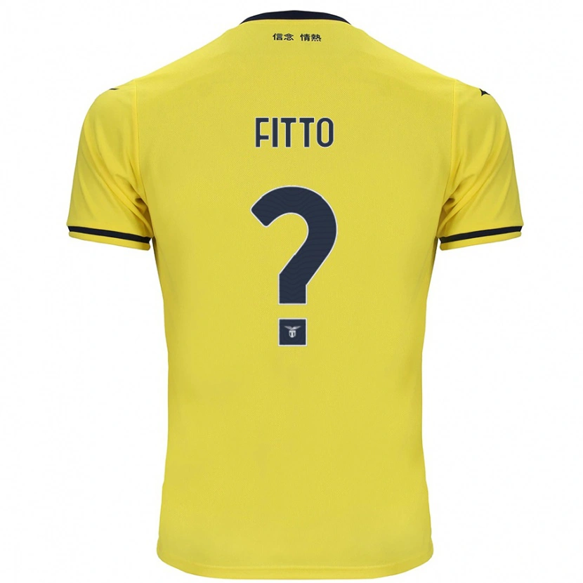 Danxen Hombre Camiseta Gabriele Fitto #0 Amarillo 2ª Equipación 2024/25 La Camisa México