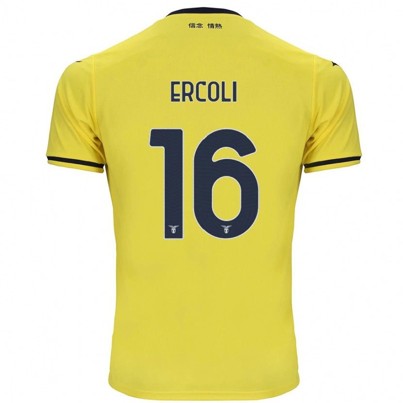 Danxen Hombre Camiseta Michele Ercoli #16 Amarillo 2ª Equipación 2024/25 La Camisa México