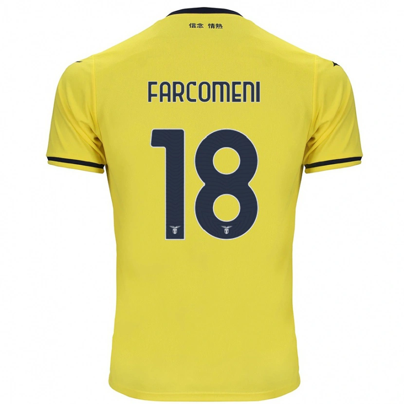 Danxen Hombre Camiseta Valerio Farcomeni #18 Amarillo 2ª Equipación 2024/25 La Camisa México