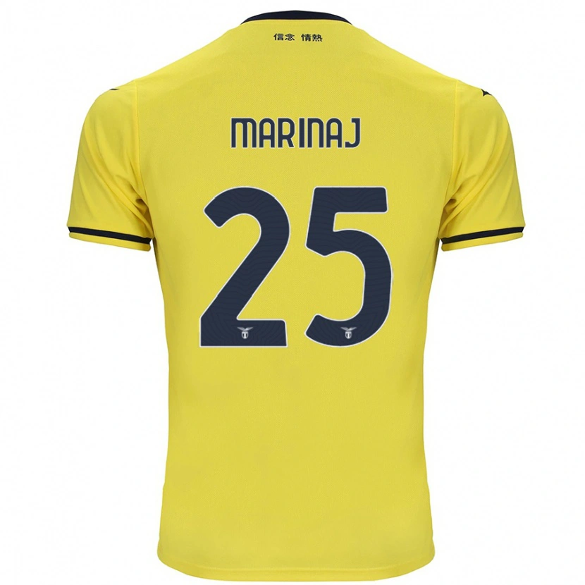 Danxen Hombre Camiseta Kledi Marinaj #25 Amarillo 2ª Equipación 2024/25 La Camisa México
