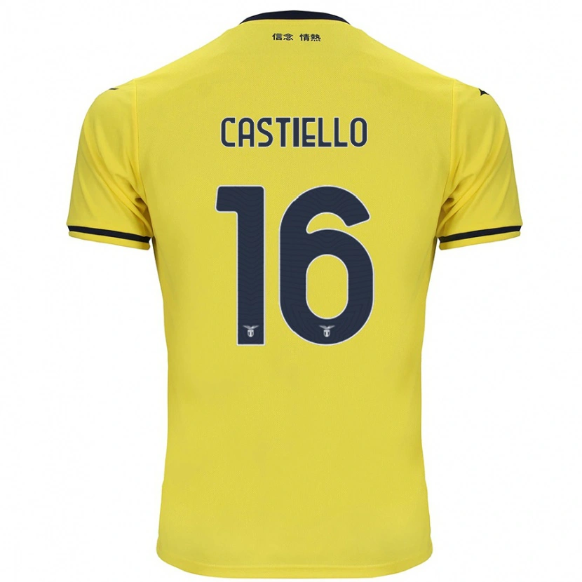 Danxen Hombre Camiseta Antonietta Castiello #16 Amarillo 2ª Equipación 2024/25 La Camisa México