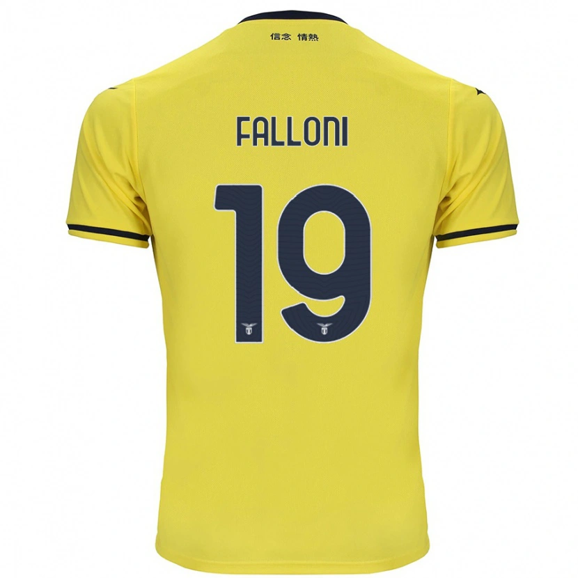 Danxen Hombre Camiseta Ludovica Falloni #19 Amarillo 2ª Equipación 2024/25 La Camisa México