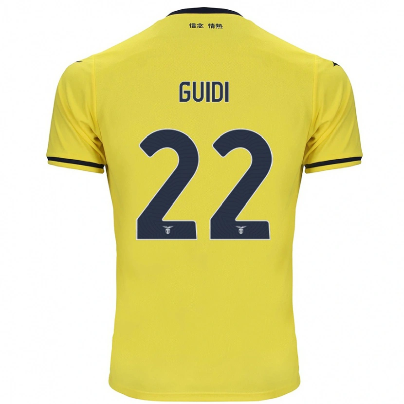 Danxen Hombre Camiseta Emma Guidi #22 Amarillo 2ª Equipación 2024/25 La Camisa México