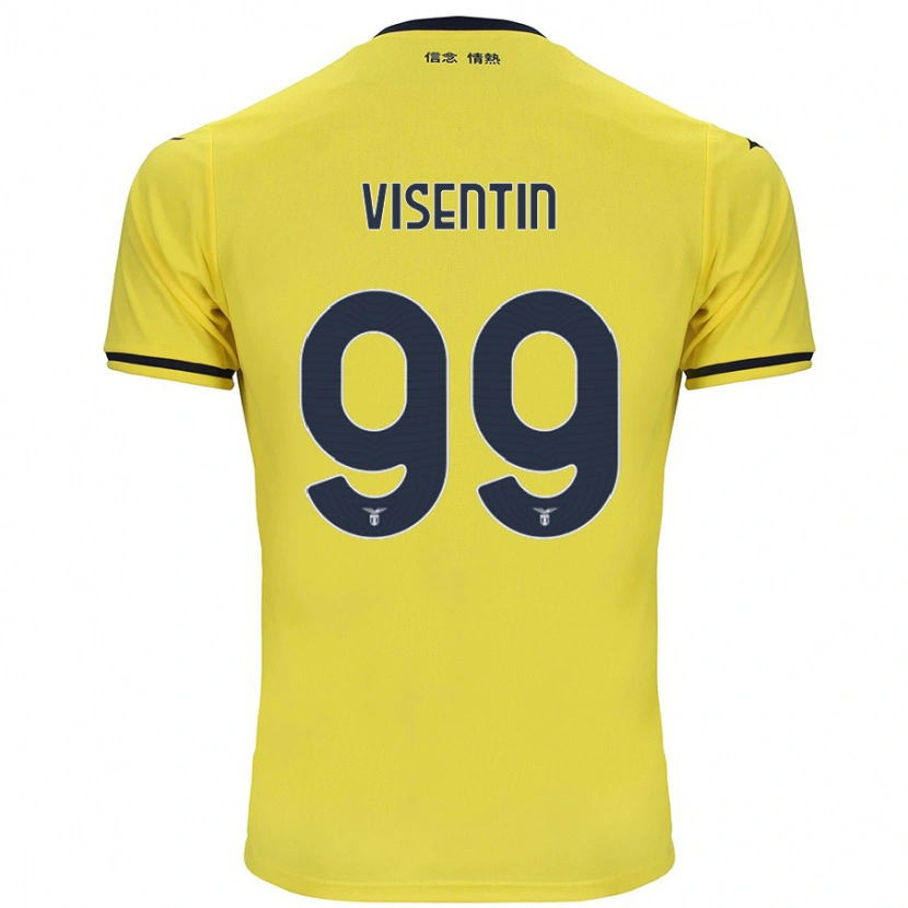 Danxen Hombre Camiseta Noemi Visentin #99 Amarillo 2ª Equipación 2024/25 La Camisa México