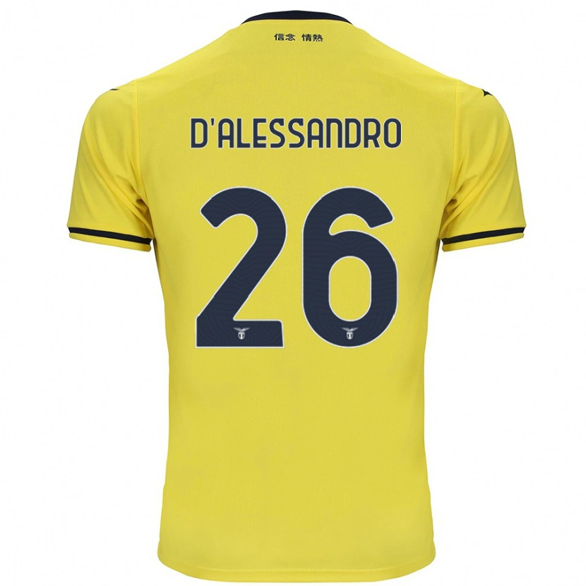 Danxen Hombre Camiseta Mattya D'alessandro #26 Amarillo 2ª Equipación 2024/25 La Camisa México