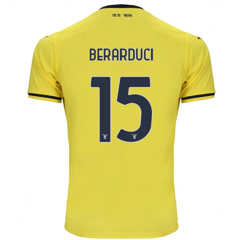 Danxen Hombre Camiseta Martina Berarduci #15 Amarillo 2ª Equipación 2024/25 La Camisa México