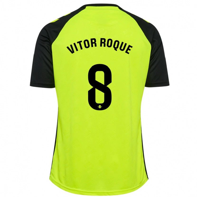 Danxen Mujer Camiseta Vitor Roque #8 Negro Rojo 2ª Equipación 2024/25 La Camisa México