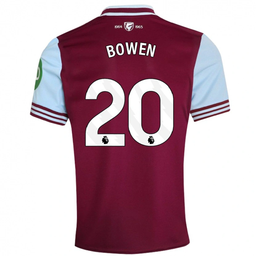 Danxen Mujer Camiseta Jarrod Bowen #20 Rojo Oscuro 1ª Equipación 2024/25 La Camisa México
