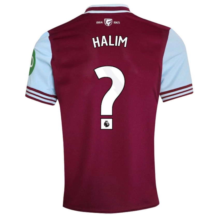 Danxen Mujer Camiseta Mehmet Halim #0 Rojo Oscuro 1ª Equipación 2024/25 La Camisa México