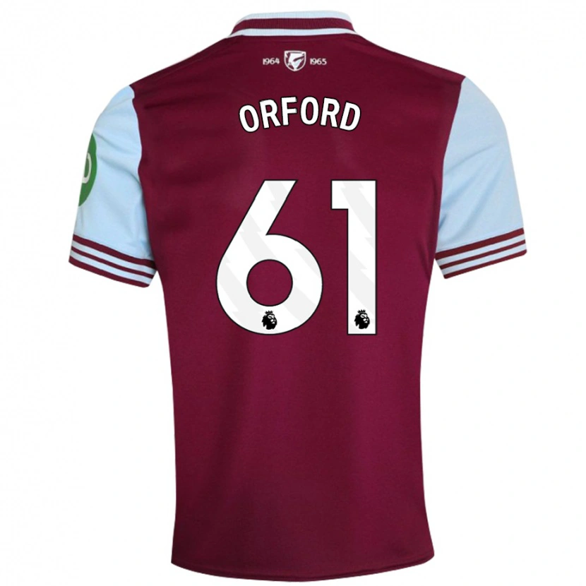 Danxen Mujer Camiseta Lewis Orford #61 Rojo Oscuro 1ª Equipación 2024/25 La Camisa México