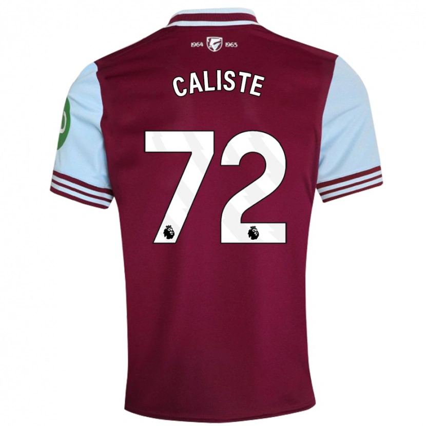 Danxen Mujer Camiseta Gabriel Caliste #72 Rojo Oscuro 1ª Equipación 2024/25 La Camisa México