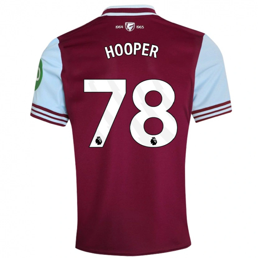 Danxen Mujer Camiseta Finley Hooper #78 Rojo Oscuro 1ª Equipación 2024/25 La Camisa México