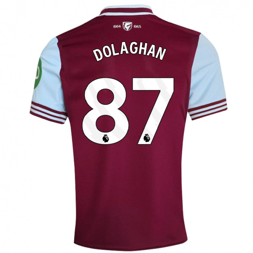 Danxen Mujer Camiseta Brad Dolaghan #87 Rojo Oscuro 1ª Equipación 2024/25 La Camisa México