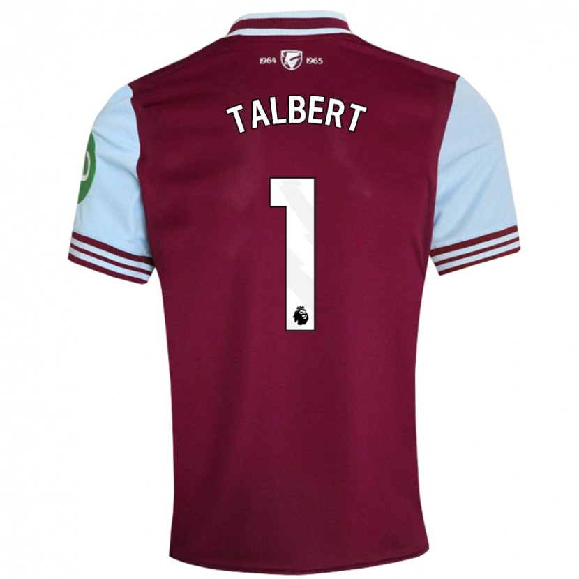 Danxen Mujer Camiseta Katelin Talbert #1 Rojo Oscuro 1ª Equipación 2024/25 La Camisa México