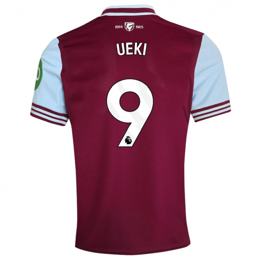 Danxen Mujer Camiseta Riko Ueki #9 Rojo Oscuro 1ª Equipación 2024/25 La Camisa México