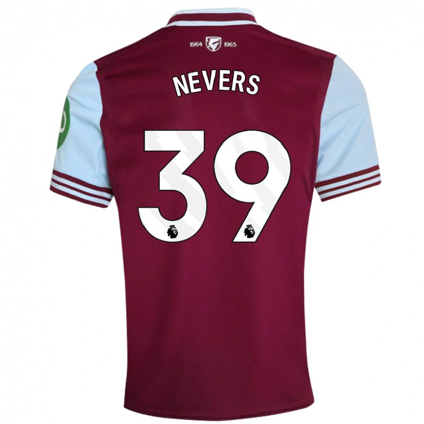Danxen Mujer Camiseta Thierry Nevers #39 Rojo Oscuro 1ª Equipación 2024/25 La Camisa México