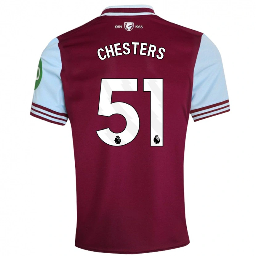 Danxen Mujer Camiseta Dan Chesters #51 Rojo Oscuro 1ª Equipación 2024/25 La Camisa México
