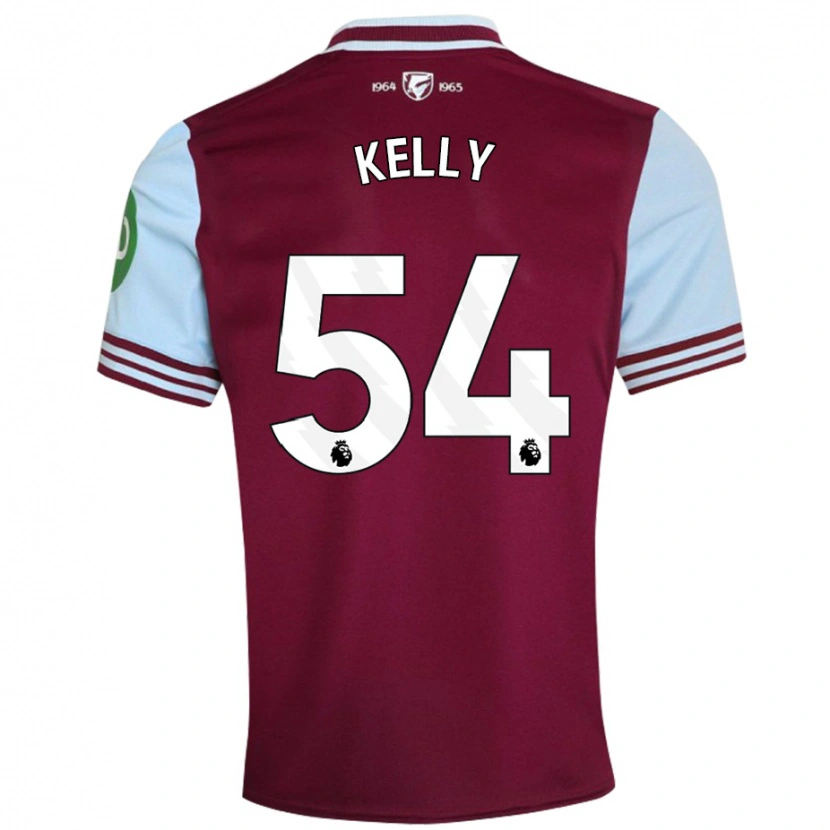 Danxen Mujer Camiseta Patrick Kelly #54 Rojo Oscuro 1ª Equipación 2024/25 La Camisa México