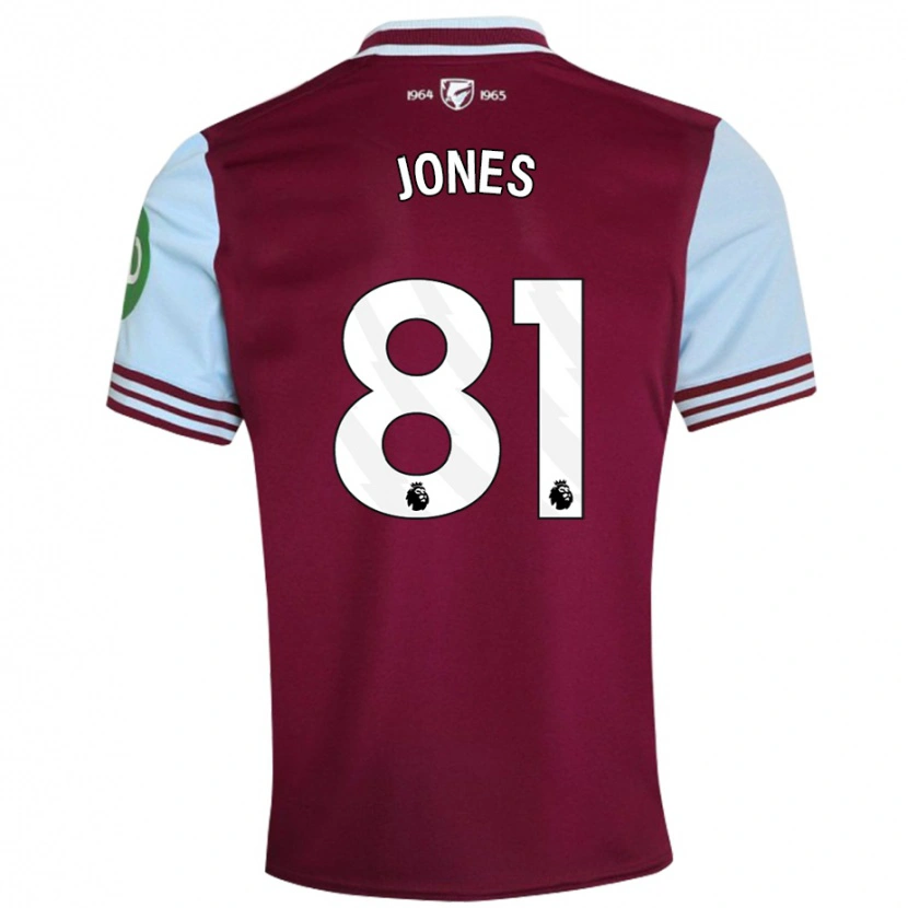 Danxen Mujer Camiseta Liam Jones #81 Rojo Oscuro 1ª Equipación 2024/25 La Camisa México