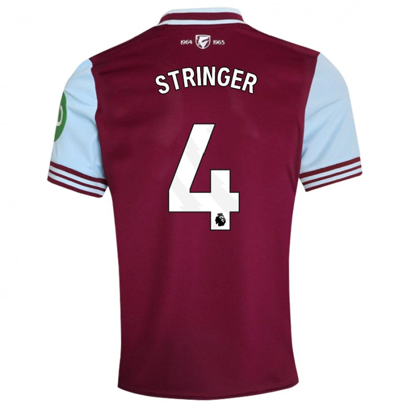 Danxen Mujer Camiseta Abbey Leigh Stringer #4 Rojo Oscuro 1ª Equipación 2024/25 La Camisa México