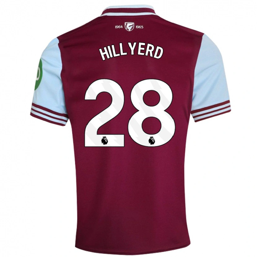 Danxen Mujer Camiseta Sophie Hillyerd #28 Rojo Oscuro 1ª Equipación 2024/25 La Camisa México