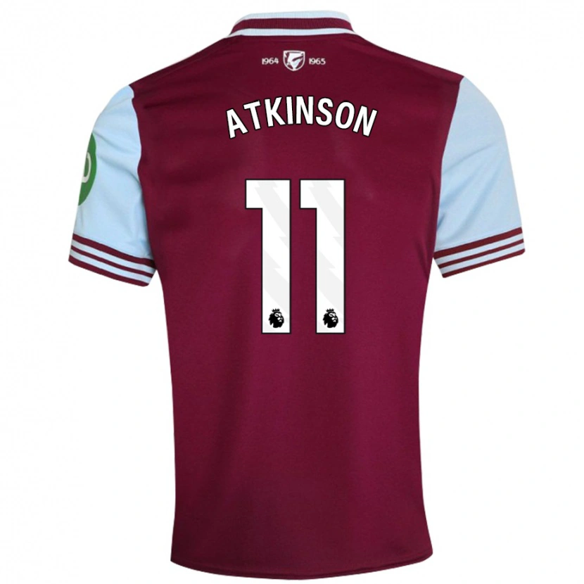 Danxen Mujer Camiseta Izzy Atkinson #11 Rojo Oscuro 1ª Equipación 2024/25 La Camisa México