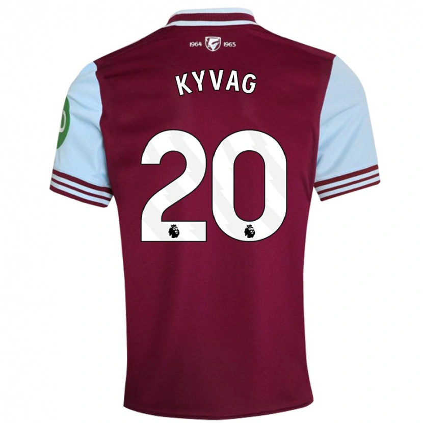 Danxen Mujer Camiseta Thea Kyvag #20 Rojo Oscuro 1ª Equipación 2024/25 La Camisa México