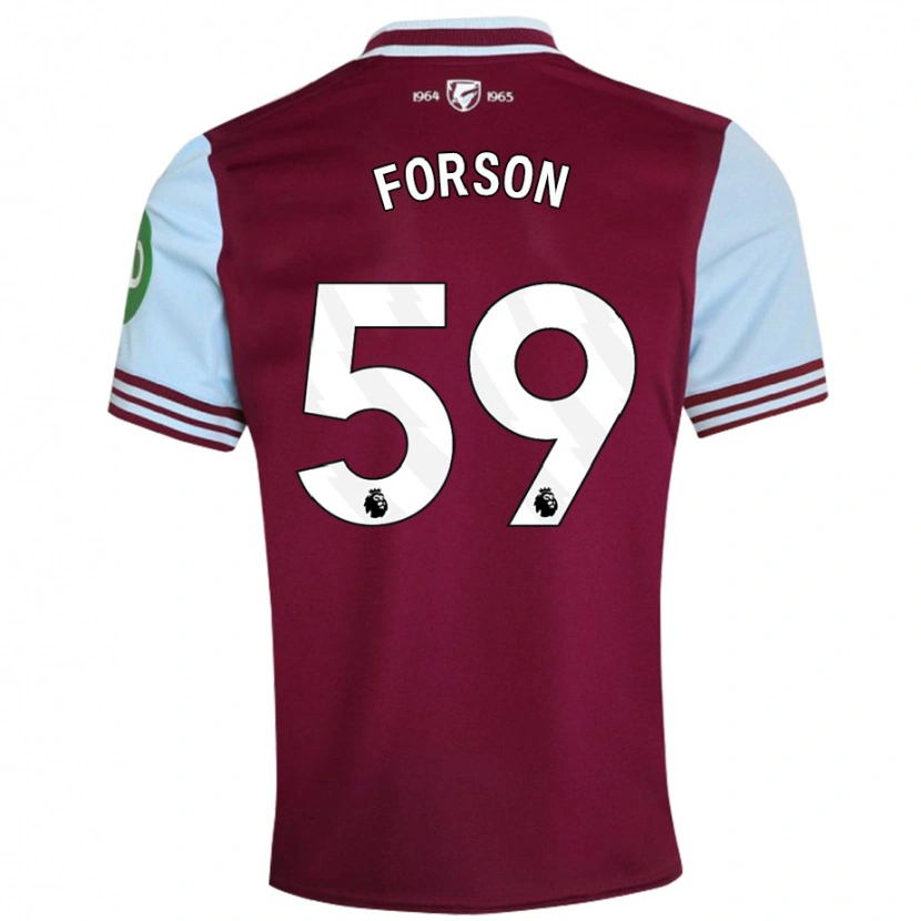 Danxen Mujer Camiseta Keenan Forson #59 Rojo Oscuro 1ª Equipación 2024/25 La Camisa México