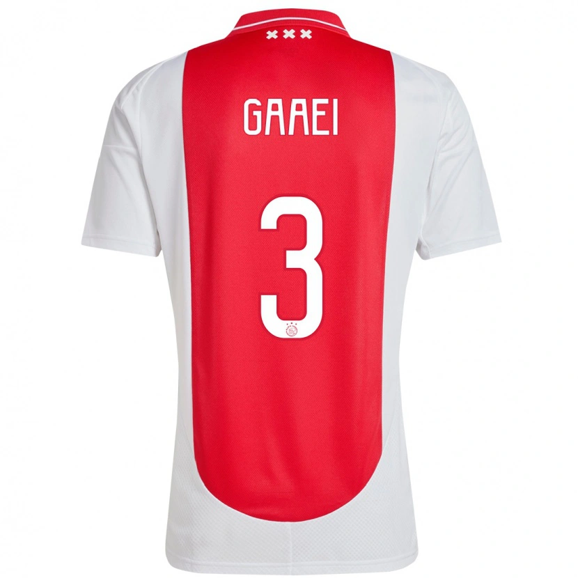 Danxen Mujer Camiseta Anton Gaaei #3 Rojo Blanco 1ª Equipación 2024/25 La Camisa México