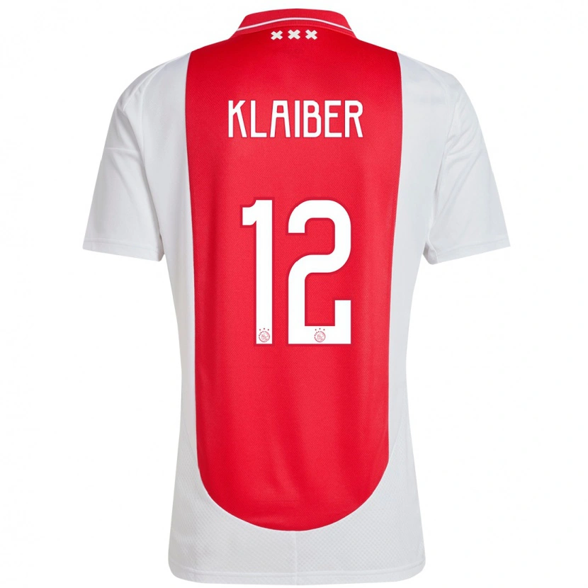 Danxen Mujer Camiseta Sean Klaiber #12 Rojo Blanco 1ª Equipación 2024/25 La Camisa México