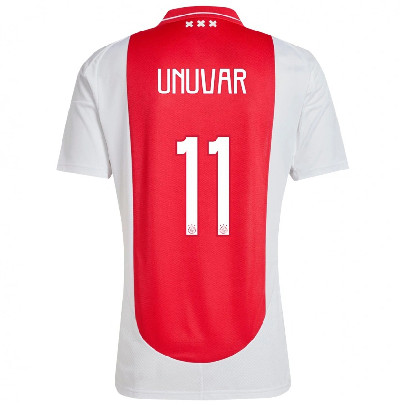Danxen Mujer Camiseta Naci Unuvar #11 Rojo Blanco 1ª Equipación 2024/25 La Camisa México