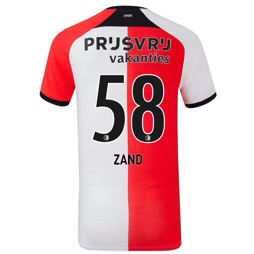 Danxen Mujer Camiseta Shiloht Zand #58 Rojo Blanco 1ª Equipación 2024/25 La Camisa México