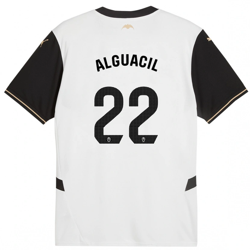 Danxen Mujer Camiseta Ainhoa Alguacil #22 Blanco Negro 1ª Equipación 2024/25 La Camisa México