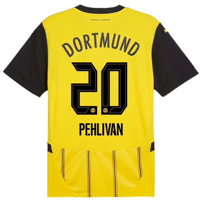 Danxen Mujer Camiseta Miran Pehlivan #20 Amarillo Negro 1ª Equipación 2024/25 La Camisa México
