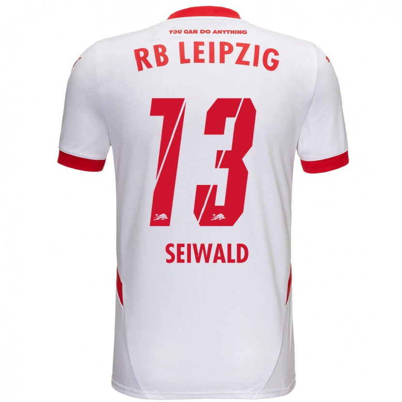 Danxen Mujer Camiseta Nicolas Seiwald #13 Blanco Rojo 1ª Equipación 2024/25 La Camisa México