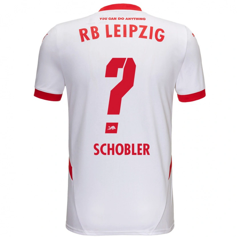 Danxen Mujer Camiseta Laurin Schößler #0 Blanco Rojo 1ª Equipación 2024/25 La Camisa México