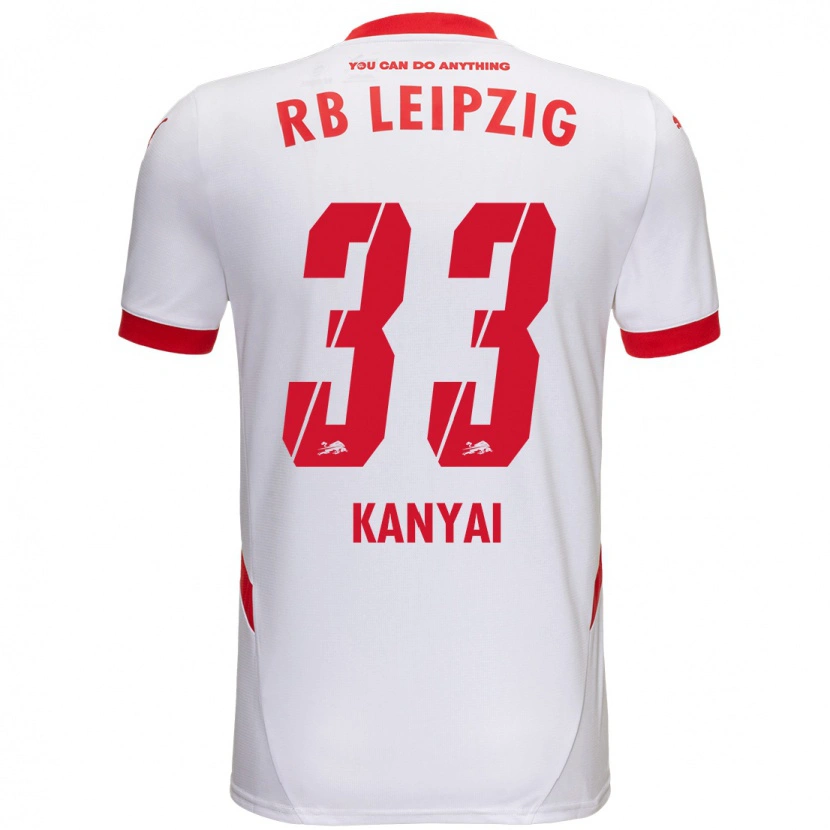 Danxen Mujer Camiseta Janos Kanyai #33 Blanco Rojo 1ª Equipación 2024/25 La Camisa México