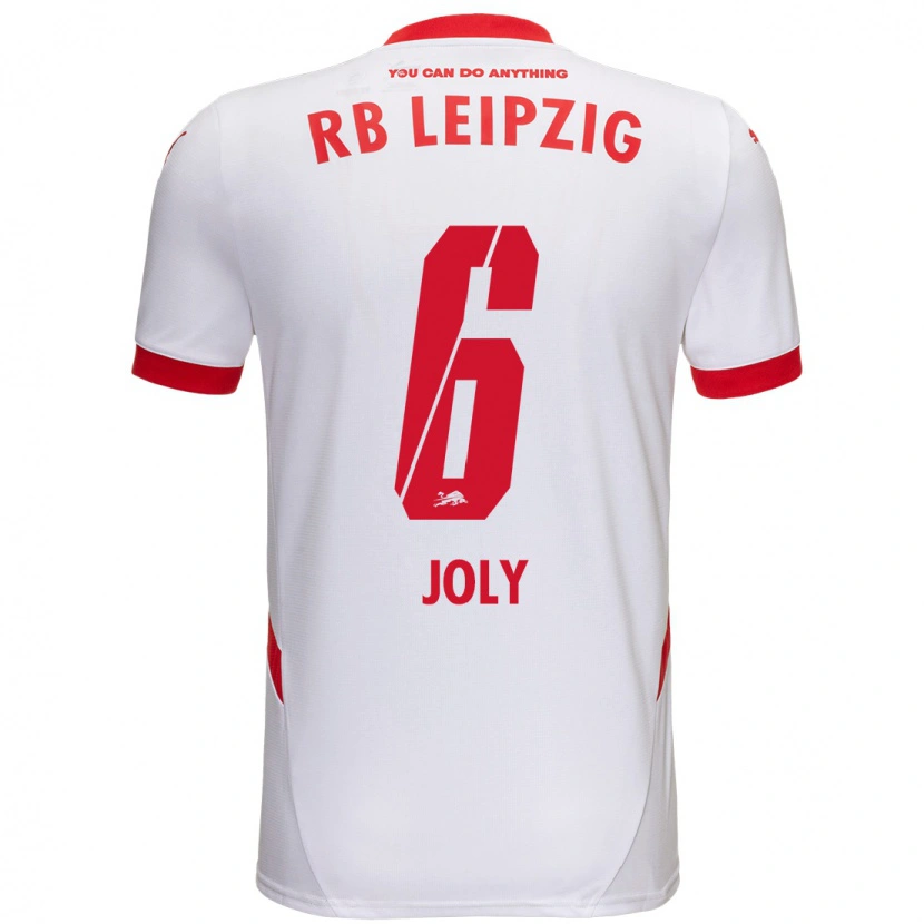 Danxen Mujer Camiseta Lou-Ann Joly #6 Blanco Rojo 1ª Equipación 2024/25 La Camisa México