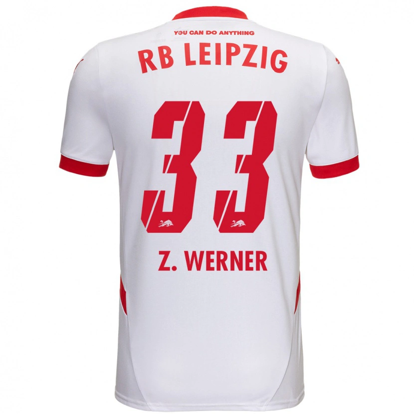 Danxen Mujer Camiseta Zoé Werner #33 Blanco Rojo 1ª Equipación 2024/25 La Camisa México