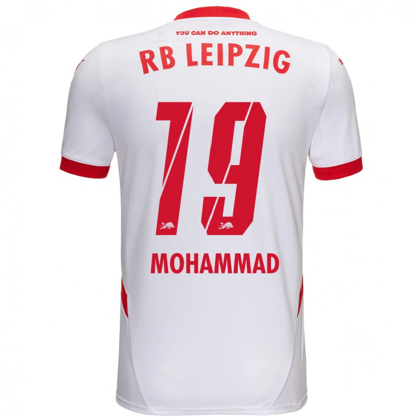 Danxen Mujer Camiseta Sammy Mohammad #19 Blanco Rojo 1ª Equipación 2024/25 La Camisa México