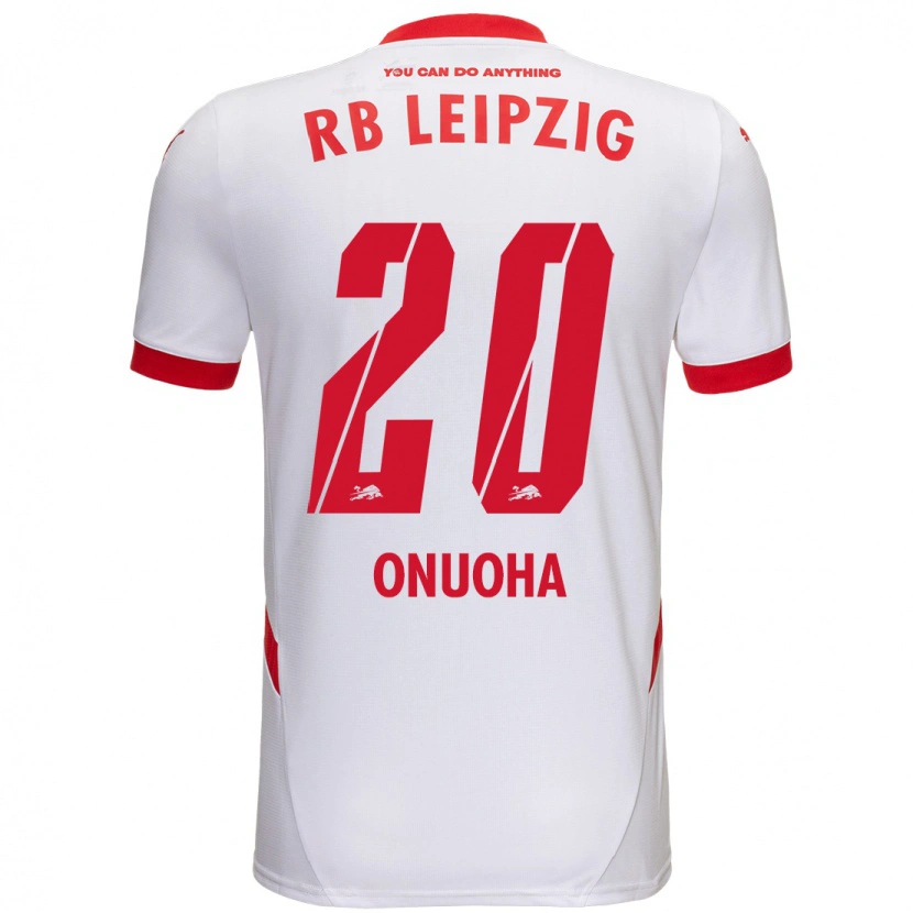 Danxen Mujer Camiseta Chilohem Onuoha #20 Blanco Rojo 1ª Equipación 2024/25 La Camisa México