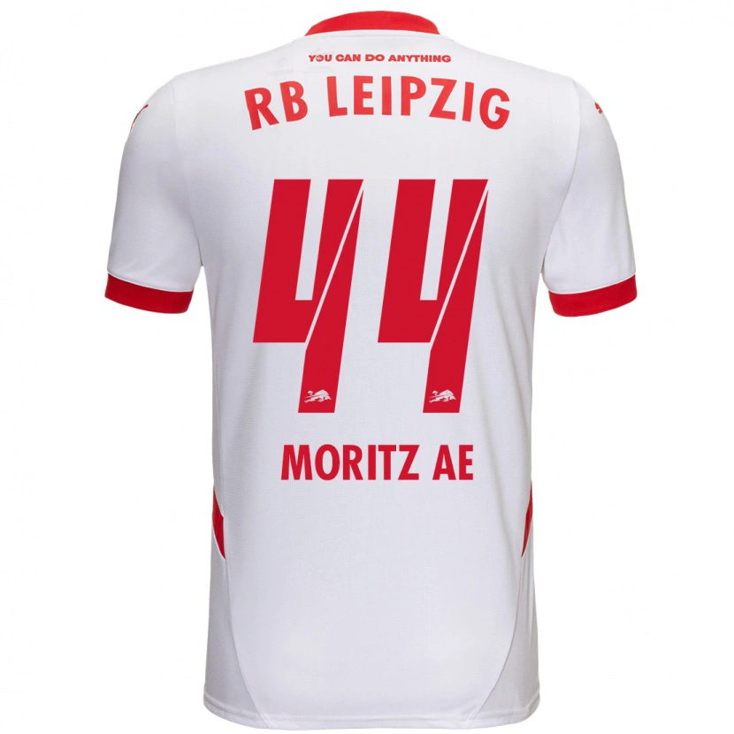 Danxen Mujer Camiseta Moritz Aé #44 Blanco Rojo 1ª Equipación 2024/25 La Camisa México