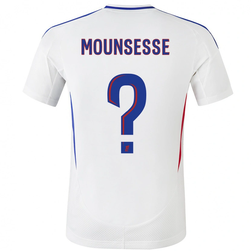 Danxen Mujer Camiseta Jérémy Mounsesse #0 Blanco Azul 1ª Equipación 2024/25 La Camisa México