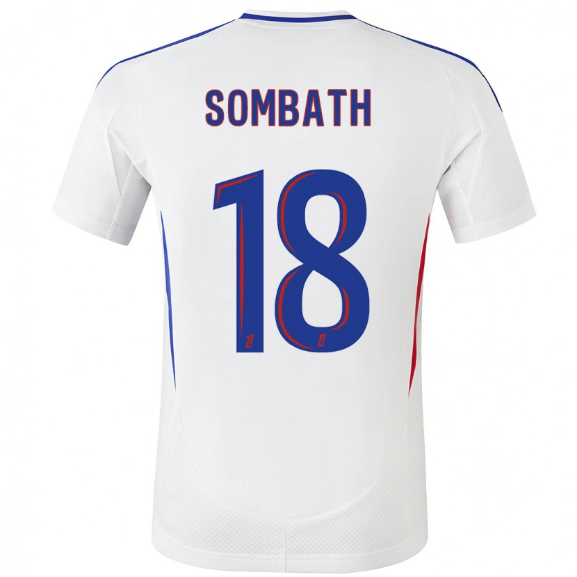 Danxen Mujer Camiseta Alice Sombath #18 Blanco Azul 1ª Equipación 2024/25 La Camisa México